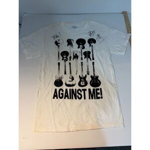 Against Me concert Tee with unknown signatures.